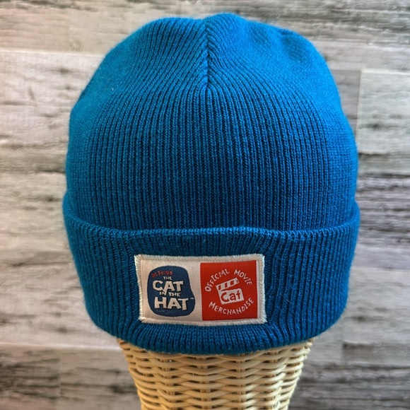 Dr Seuss The Cat In The Hat 2003 Movie Merch Blue Toque Hat Size Youth - Picture 5 of 11